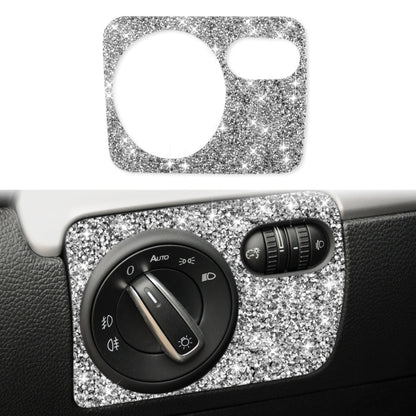 Car Headlight Diamond Decoration Cover Sticker for Volkswagen Golf 6 2008-2012, Left-hand Drive by buy2fix