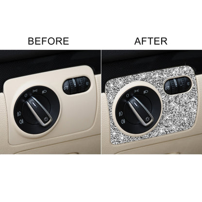 Car Headlight Diamond Decoration Cover Sticker for Volkswagen Golf 6 2008-2012, Left-hand Drive by buy2fix
