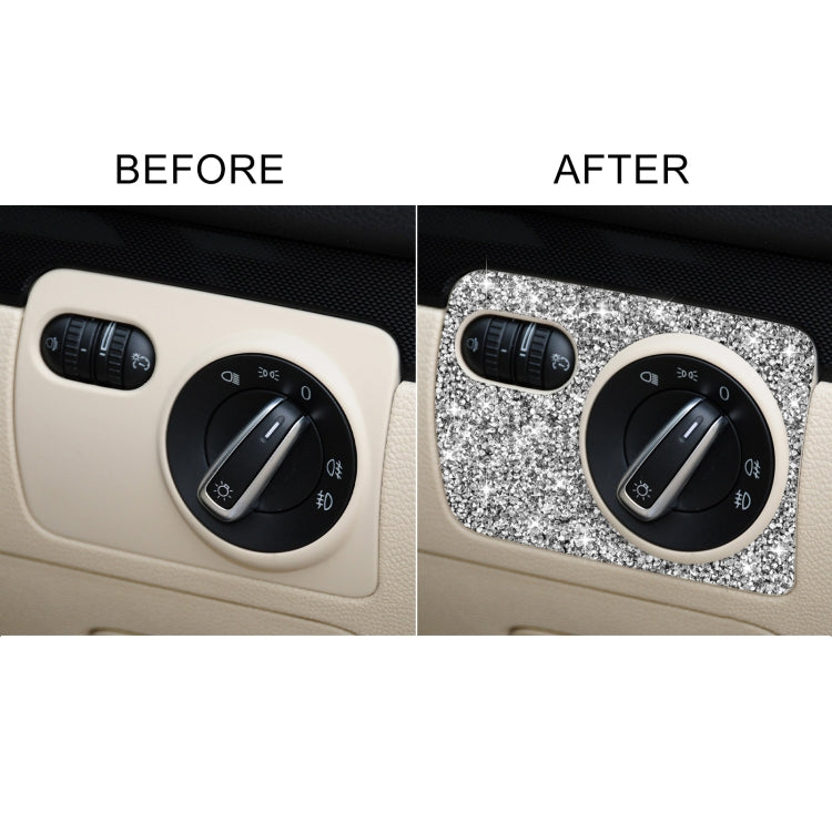 Car Headlight Diamond Decoration Cover Sticker for Volkswagen Golf 6 2008-2012, Right-hand Drive by buy2fix