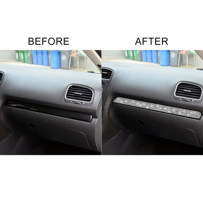 Car Central Control Diamond Decoration Cover Sticker for Volkswagen Golf 6 2008-2012, Left-hand Drive by buy2fix