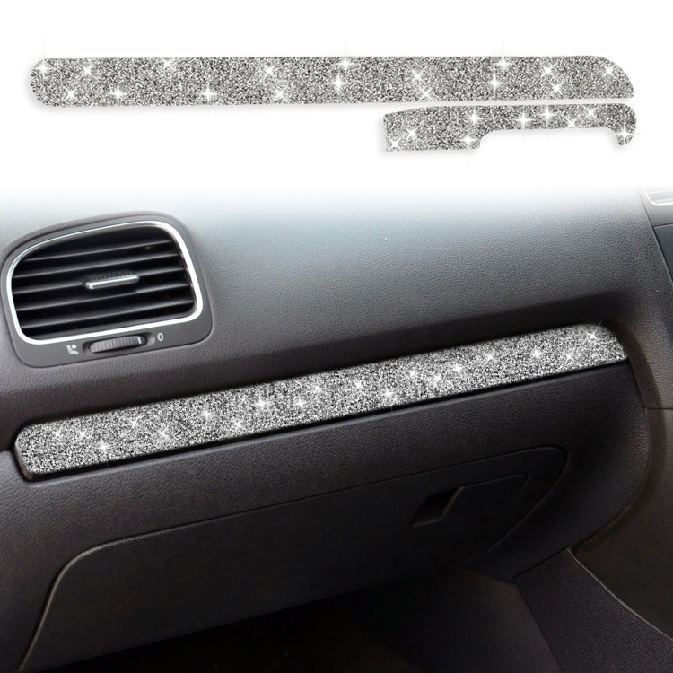 Car Central Control Diamond Decoration Cover Sticker for Volkswagen Golf 6 2008-2012, Right-hand Drive by buy2fix