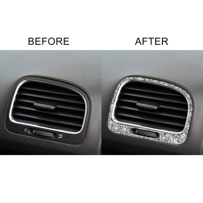 Car Left and Right Air Outlet Diamond Decoration Cover Sticker for Volkswagen Golf 6 2008-2012, Left and Right Drive by buy2fix