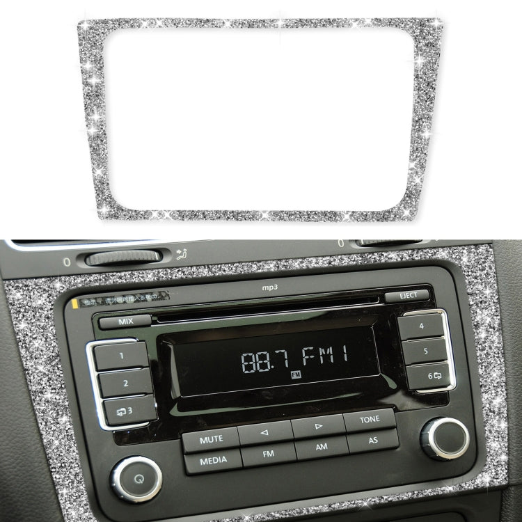 Car CD Panel Diamond Decoration Cover Sticker for Volkswagen Golf 6 2008-2012, Left and Right Drive by buy2fix
