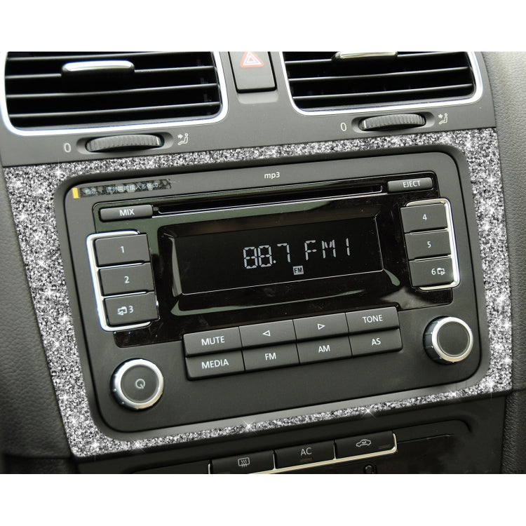 Car CD Panel Diamond Decoration Cover Sticker for Volkswagen Golf 6 2008-2012, Left and Right Drive by buy2fix