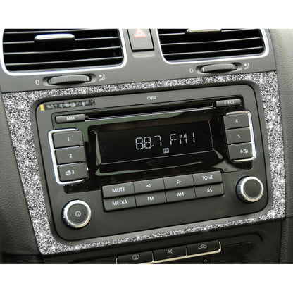 Car CD Panel Diamond Decoration Cover Sticker for Volkswagen Golf 6 2008-2012, Left and Right Drive by buy2fix