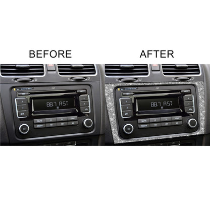 Car CD Panel Diamond Decoration Cover Sticker for Volkswagen Golf 6 2008-2012, Left and Right Drive by buy2fix