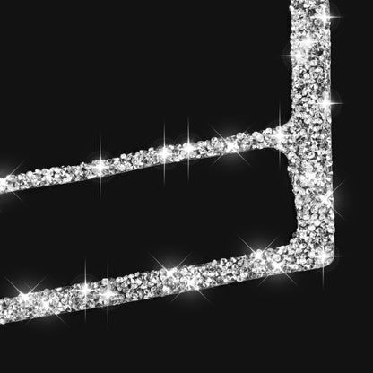 Car Ashtray Frame Diamond Decoration Cover Sticker for Volkswagen Golf 6 2008-2012, Left and Right Drive by buy2fix