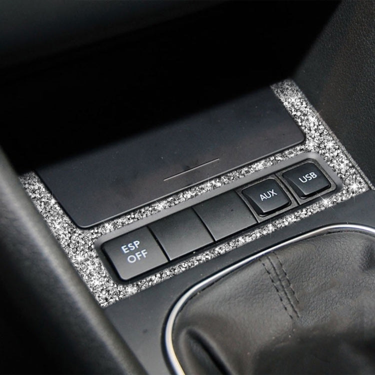 Car Ashtray Frame Diamond Decoration Cover Sticker for Volkswagen Golf 6 2008-2012, Left and Right Drive by buy2fix