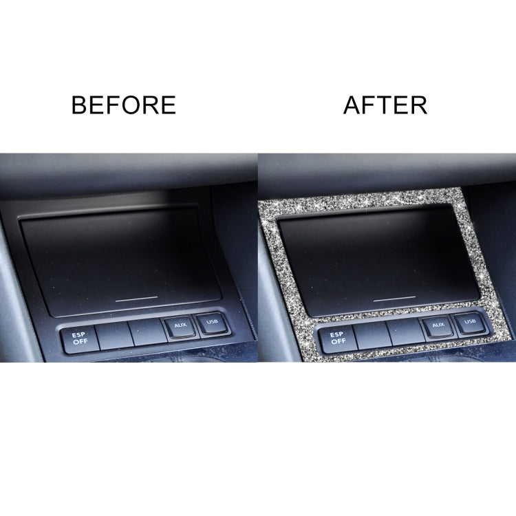 Car Ashtray Frame Diamond Decoration Cover Sticker for Volkswagen Golf 6 2008-2012, Left and Right Drive by buy2fix