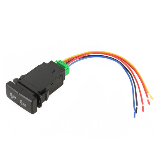 TS-201 For Toyota Car Blue-green Light Large Fog Light Dual Control Switch with Lock - Car Switches by buy2fix | Online Shopping UK | buy2fix