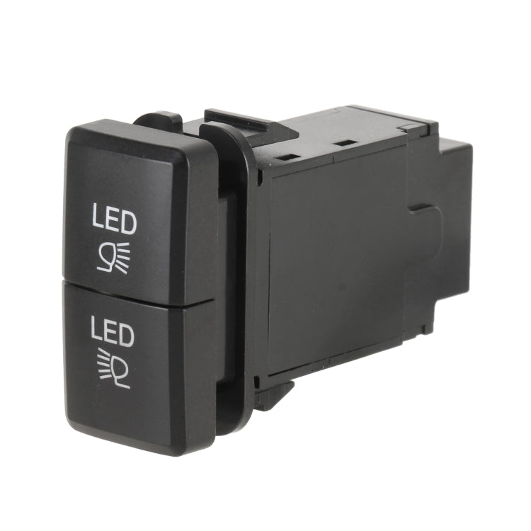TS-201 For Toyota Car Blue-green Light Large Fog Light Dual Control Switch with Lock - Car Switches by buy2fix | Online Shopping UK | buy2fix
