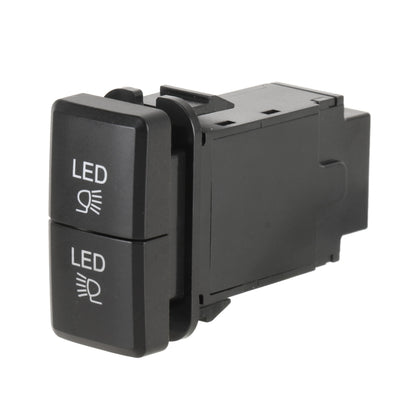 TS-201 For Toyota Car Blue-green Light Large Fog Light Dual Control Switch with Lock - Car Switches by buy2fix | Online Shopping UK | buy2fix