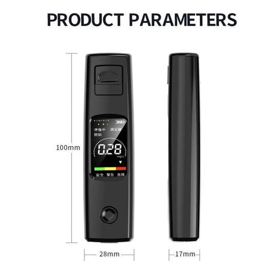 CSY-100 Portable Air Blowing High Precision Digital Alcohol Tester, English Version (White) - Breath Alcohol Tester by buy2fix | Online Shopping UK | buy2fix