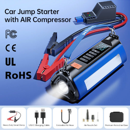 TS03C 6000mAh + EVA Bag Car Emergency Start Power Supply Air Pump Integrated Machine, Low Version - Power Bank by buy2fix | Online Shopping UK | buy2fix