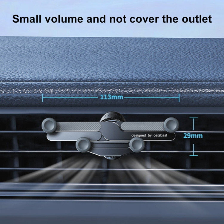 Car Knob Air Outlet Invisible Aluminum Alloy Gravity Holder by buy2fix