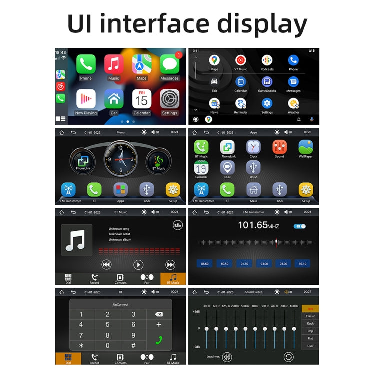 B5540 4.7 inch Allwinner Melis F133 Car MP5 Player, Support iOS CarPlay / Android Auto / BT / USB / FM - Car MP3 & MP4 & MP5 by buy2fix | Online Shopping UK | buy2fix