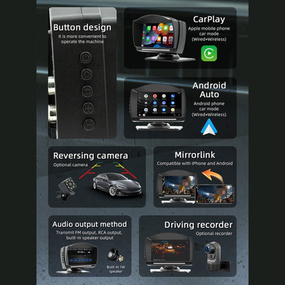 B5540 4.7 inch Allwinner Melis F133 Car MP5 Player, Support iOS CarPlay / Android Auto / BT / USB / FM - Car MP3 & MP4 & MP5 by buy2fix | Online Shopping UK | buy2fix