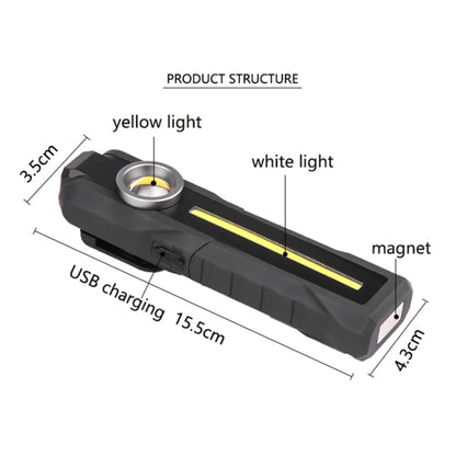 1902A Folding Magnet Car Inspection Light Work Maintenance Lamp Emergency COB LED USB Charging Lamp - Other Tools by buy2fix | Online Shopping UK | buy2fix