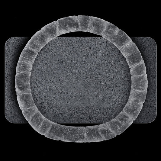 D Style Car Universal Self Heating Plush Warm Anti-skid Steering Wheel Cover, Diameter: 38cm (Grey) by buy2fix