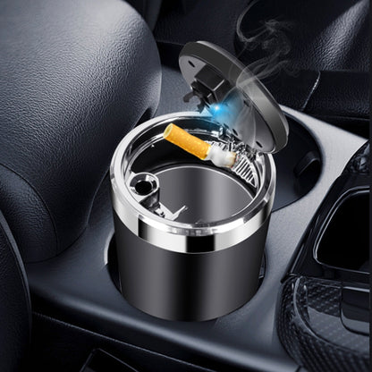 BY-1091 Car Press Style Metal Liner Ashtray with LED Light by buy2fix