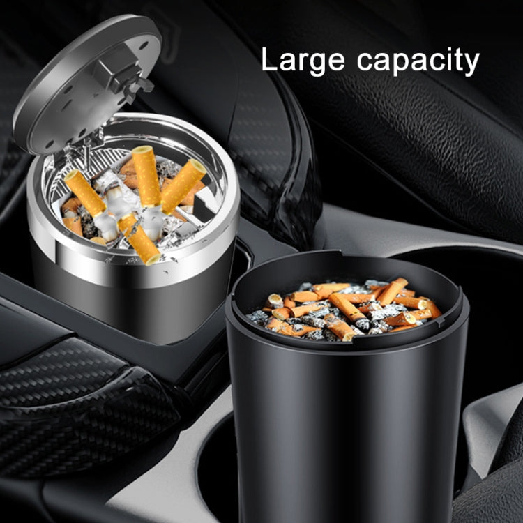 BY-1091 Car Press Style Metal Liner Ashtray with LED Light by buy2fix