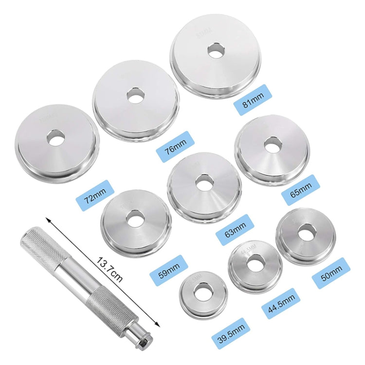 10pcs / Set Car Plug-in Inclined Wheel Bearing Remover - Hand Tool Sets by buy2fix | Online Shopping UK | buy2fix