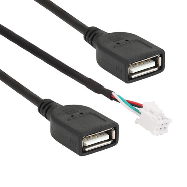 Palminfo Android Navigation 6 Pin Dual USB Connection Wiring Harness - DIY Cables by buy2fix | Online Shopping UK | buy2fix