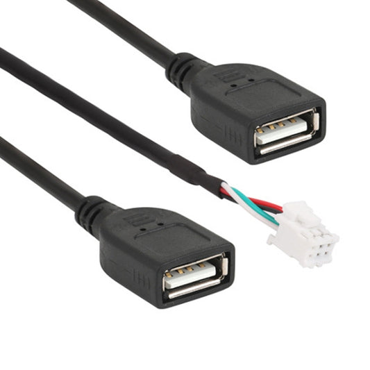 Palminfo Android Navigation 6 Pin Dual USB Connection Wiring Harness - DIY Cables by buy2fix | Online Shopping UK | buy2fix