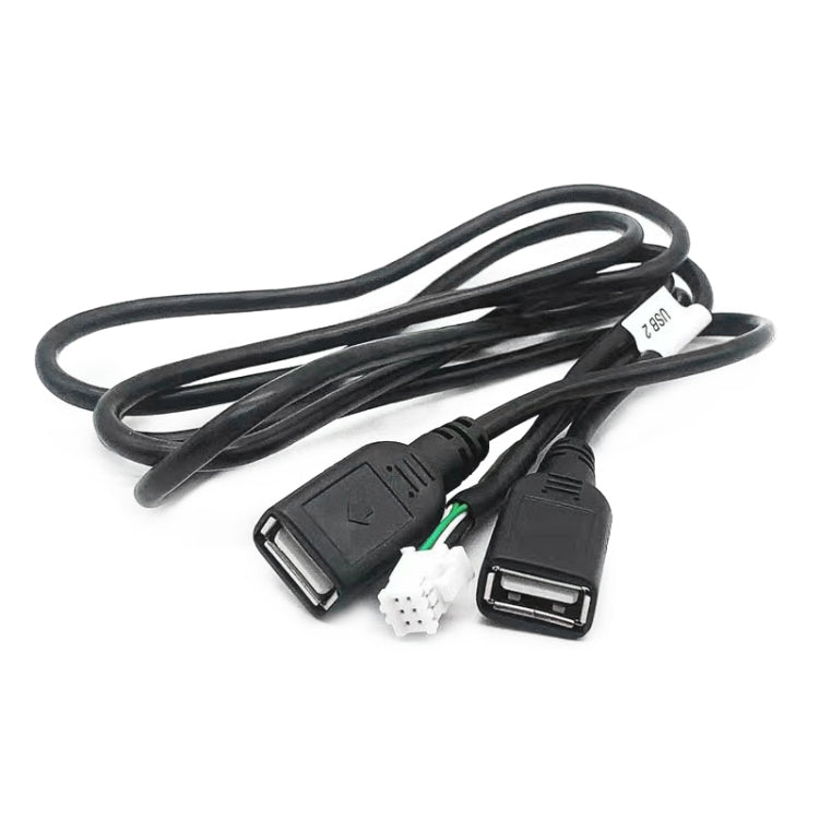 Palminfo Android Navigation 6 Pin Dual USB Connection Wiring Harness - DIY Cables by buy2fix | Online Shopping UK | buy2fix