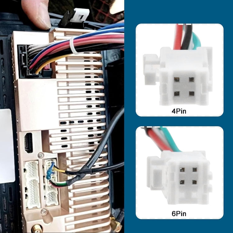 Palminfo Android Navigation 6 Pin Dual USB Connection Wiring Harness - DIY Cables by buy2fix | Online Shopping UK | buy2fix