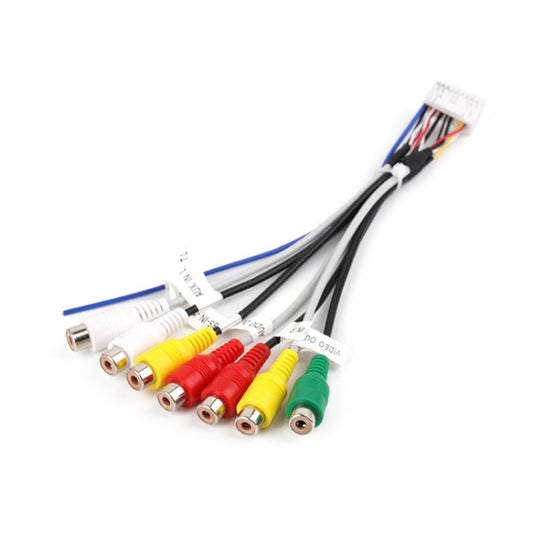 Palminfo Android Navigation 20-pin Plug RCA Video Audio Modified Tail Cable - DIY Cables by buy2fix | Online Shopping UK | buy2fix