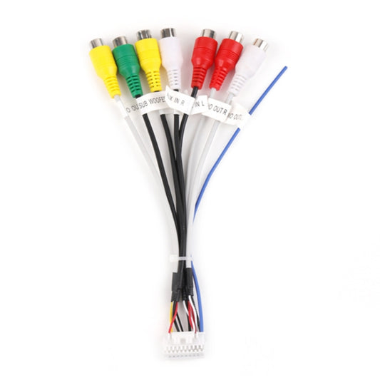 Palminfo Android Navigation 20-pin Plug RCA Video Audio Modified Tail Cable - DIY Cables by buy2fix | Online Shopping UK | buy2fix