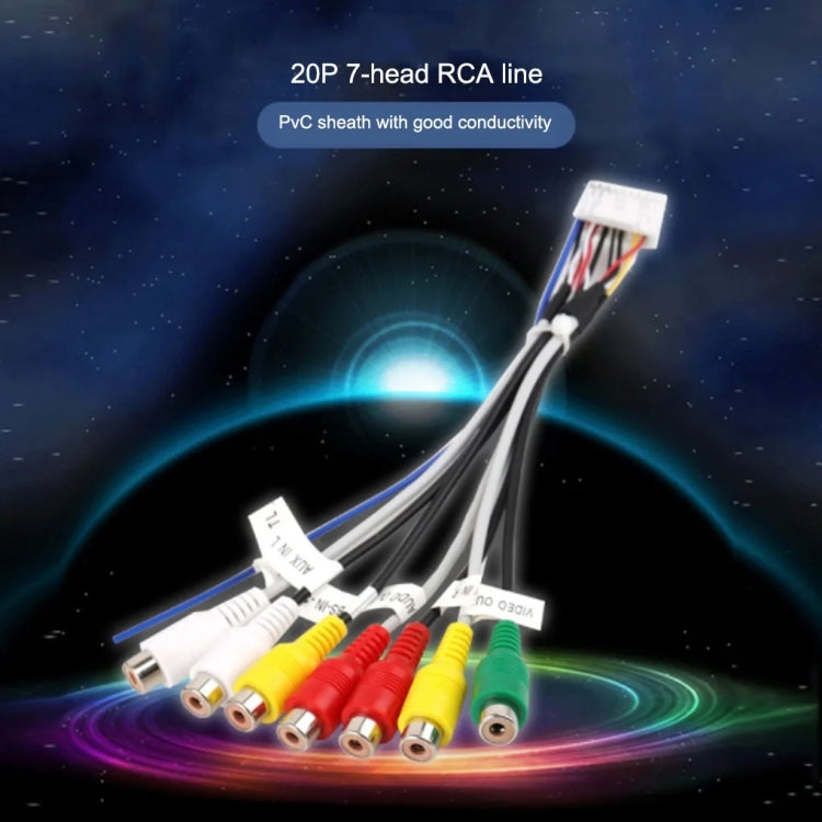 Palminfo Android Navigation 20-pin Plug RCA Video Audio Modified Tail Cable - DIY Cables by buy2fix | Online Shopping UK | buy2fix