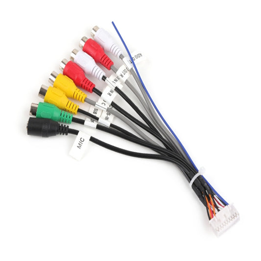 Palminfo Android Navigation 20-pin Audio Microphone Cable RCA Bass Amplifier Cable - DIY Cables by buy2fix | Online Shopping UK | buy2fix