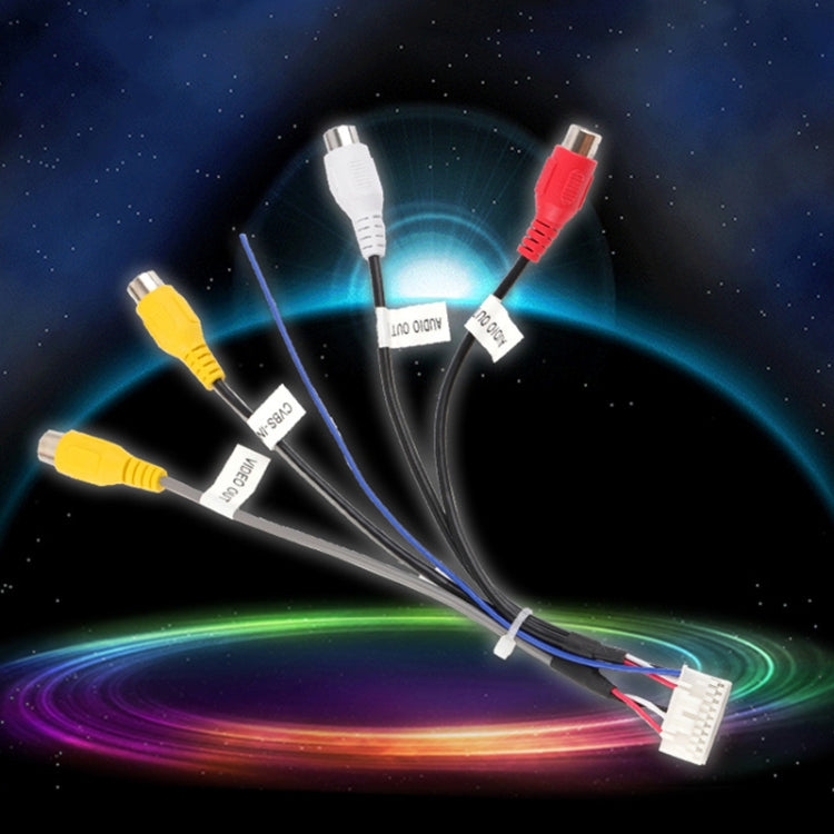 Palminfo Male Android Navigation 20-pin Plug RCA Video Audio Cable - DIY Cables by buy2fix | Online Shopping UK | buy2fix