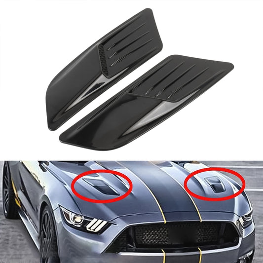 HD-713 1 Pair Car Hood Decorative Stickers Fender Air Vents Sticker(Black) - Decorative Sticker by buy2fix | Online Shopping UK | buy2fix