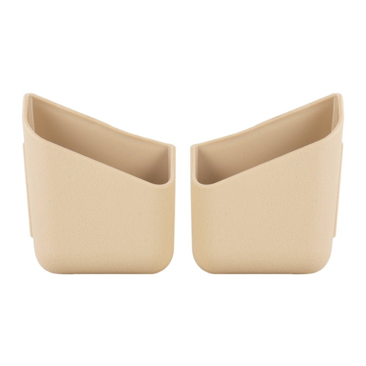 KMS-933 1 Pair Car Multifunctional Adhesive Storage Box Glasses Cellphone Storage Box (Beige) by buy2fix