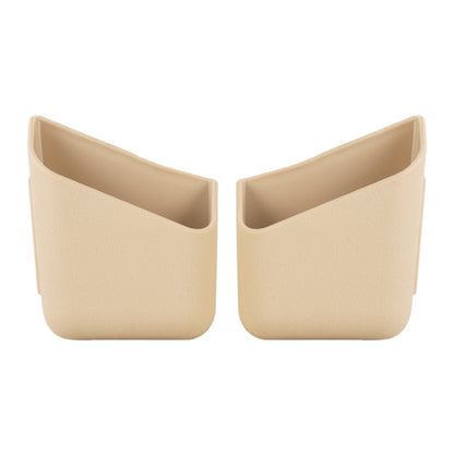 KMS-933 1 Pair Car Multifunctional Adhesive Storage Box Glasses Cellphone Storage Box (Beige) by buy2fix