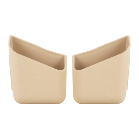 KMS-933 1 Pair Car Multifunctional Adhesive Storage Box Glasses Cellphone Storage Box (Beige) by buy2fix