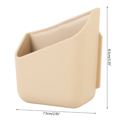 KMS-933 1 Pair Car Multifunctional Adhesive Storage Box Glasses Cellphone Storage Box (Beige) by buy2fix
