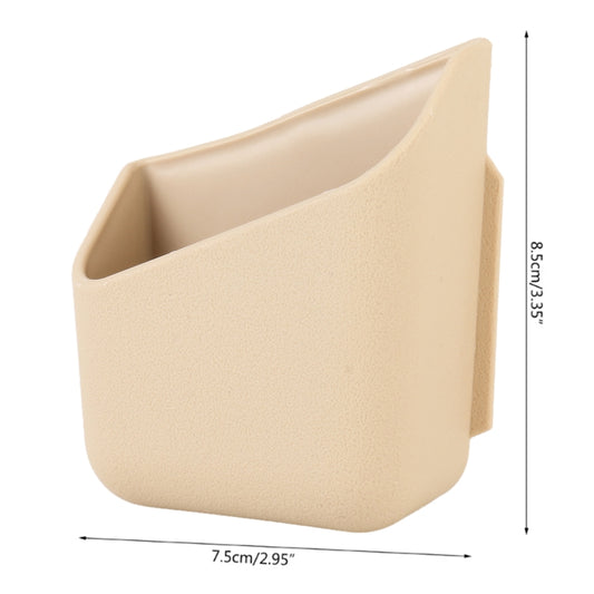 KMS-933 1 Pair Car Multifunctional Adhesive Storage Box Glasses Cellphone Storage Box (Beige) by buy2fix