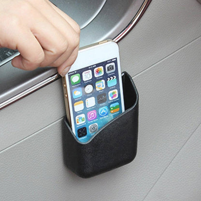 KMS-933 1 Pair Car Multifunctional Adhesive Storage Box Glasses Cellphone Storage Box (Black) by buy2fix