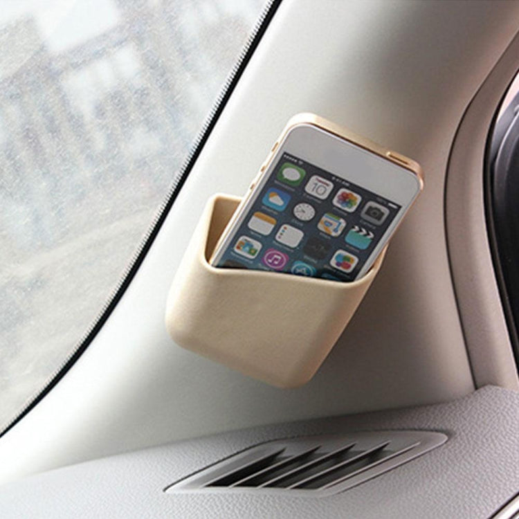 KMS-933 1 Pair Car Multifunctional Adhesive Storage Box Glasses Cellphone Storage Box (Grey) by buy2fix