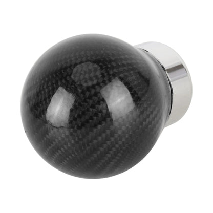 Car Carbon Fiber Pattern Gear Shift Knob Round Modified Gear Shift Head (Black) by buy2fix