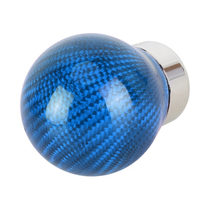 Car Carbon Fiber Pattern Gear Shift Knob Round Modified Gear Shift Head (Blue) by buy2fix