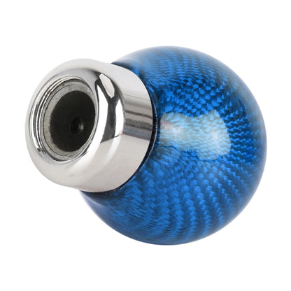Car Carbon Fiber Pattern Gear Shift Knob Round Modified Gear Shift Head (Blue) by buy2fix