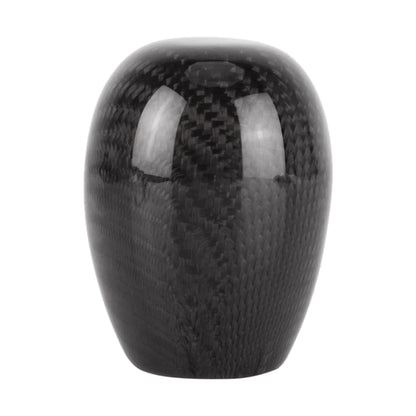 Car Carbon Fiber Pattern Gear Shift Knob Short Style Duck Egg Type Automatic Gear Head (Black) by buy2fix