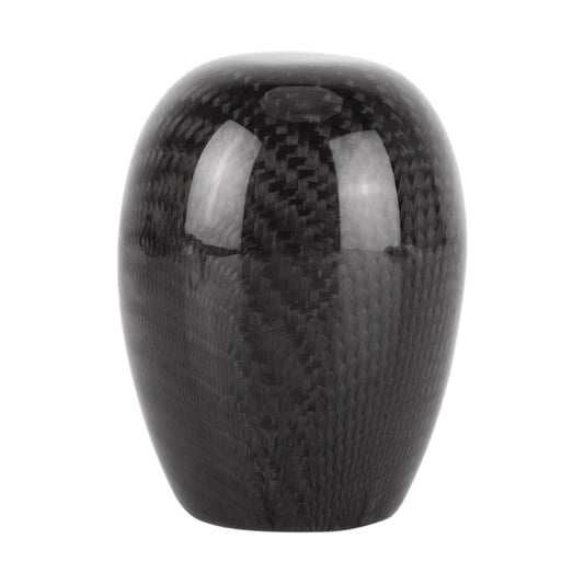 Car Carbon Fiber Pattern Gear Shift Knob Short Style Duck Egg Type Automatic Gear Head (Black) by buy2fix