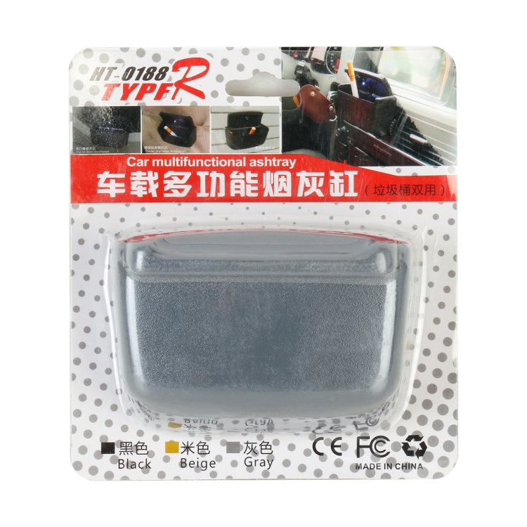 HT-0188 Car Air Outlet Ashtray Storage Box Auto Side Door Hanging Garbage Glove Box (Grey) by buy2fix