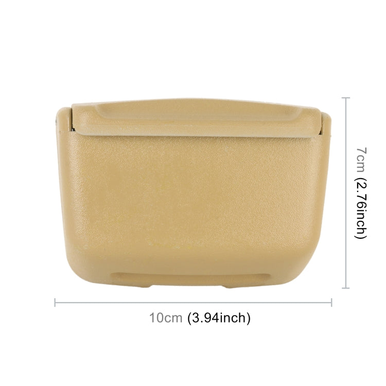 HT-0188 Car Air Outlet Ashtray Storage Box Auto Side Door Hanging Garbage Glove Box (Beige) by buy2fix